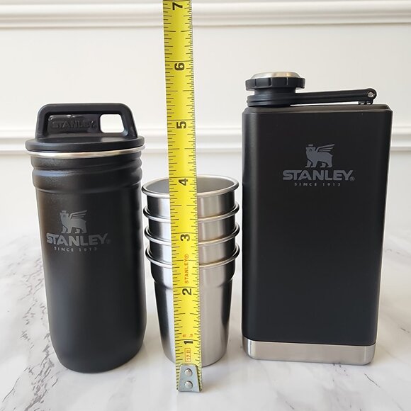 NIB Set of FOUR Stanley Adventure Pre-Party Shot Glass + Flask Set in Black - Picture 12 of 13